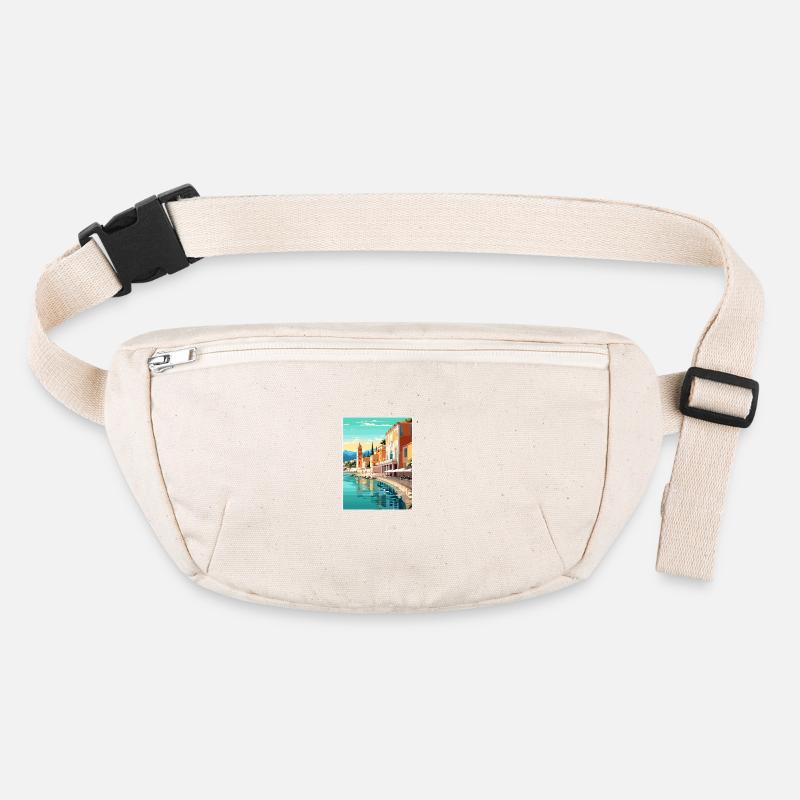 Nizza Francescape Vintage Reiseposter Souvenir Stanley/Stella recycelte Gürteltasche