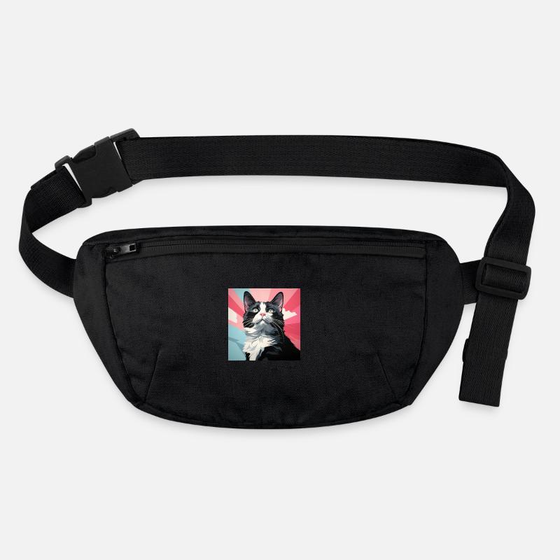 Tuxedo cat. Tuxedo Cat Stanley/Stella recycled Hip Bag 