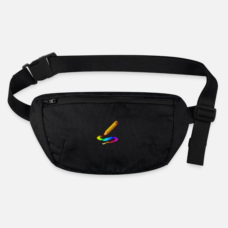 Crayon arc-en-ciel couleur vie dessin illustration Sac banane recyclé Stanley/Stella