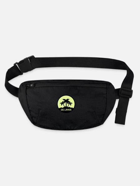 Sri Lanka - Stanley/Stella recycled Hip Bag  - black - Front
