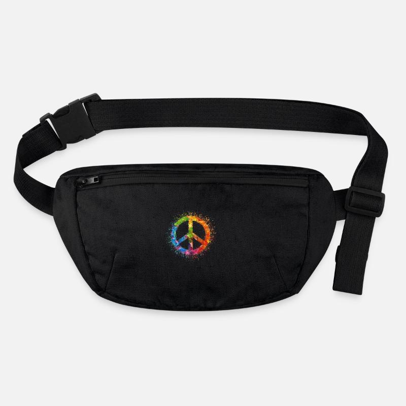 Rainbow Peace Symbol Celebration Stanley/Stella recycelte Gürteltasche