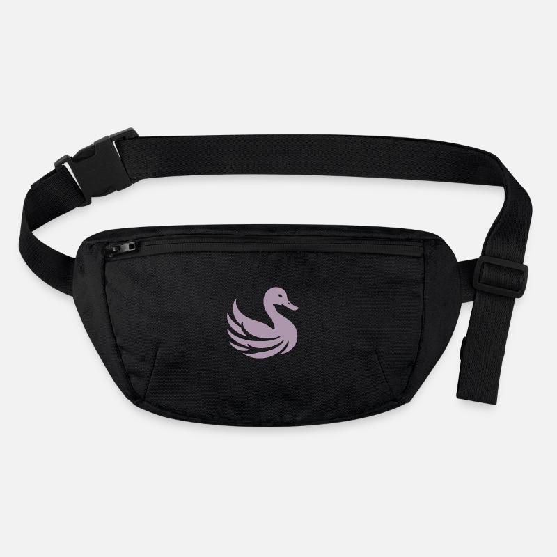 Clear Lines: Duck in Silhouette Minimalist Stanley/Stella recycled Hip Bag 