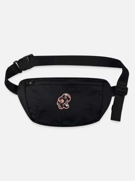 Space Woman - Stanley/Stella recycled Hip Bag  - black - Front