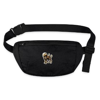 Chien de l’espace - Sac banane recyclé Stanley/Stella - noir - Devant