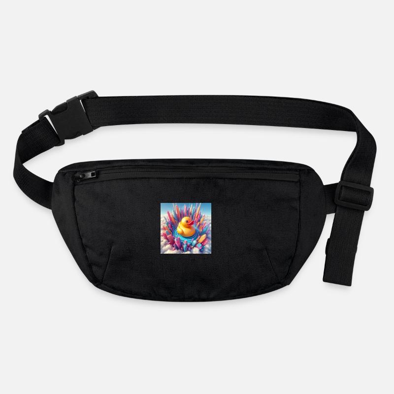Bade Ente in einer Surrealen Abstrakten Welt Stanley/Stella recycelte Gürteltasche