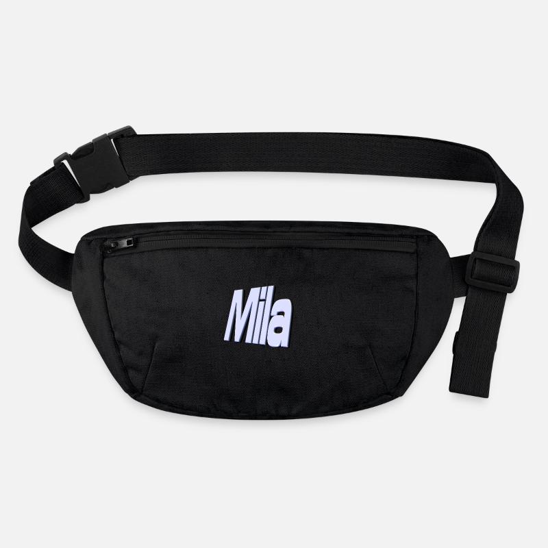 mila - Stanley/Stella recycelte Gürteltasche - Schwarz