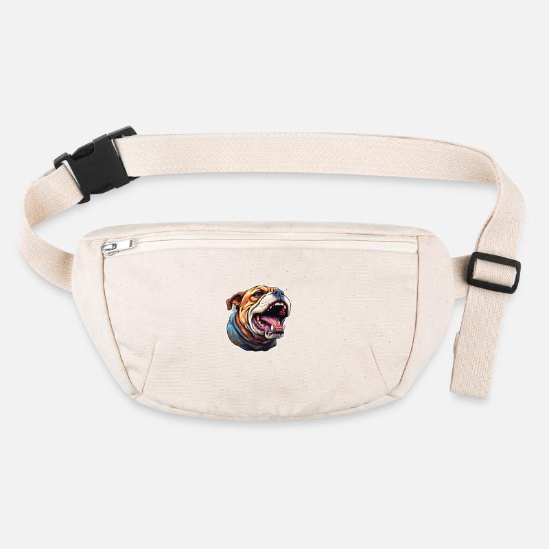 Bulldogge bunt und psychedelisch Stanley/Stella recycelte Gürteltasche