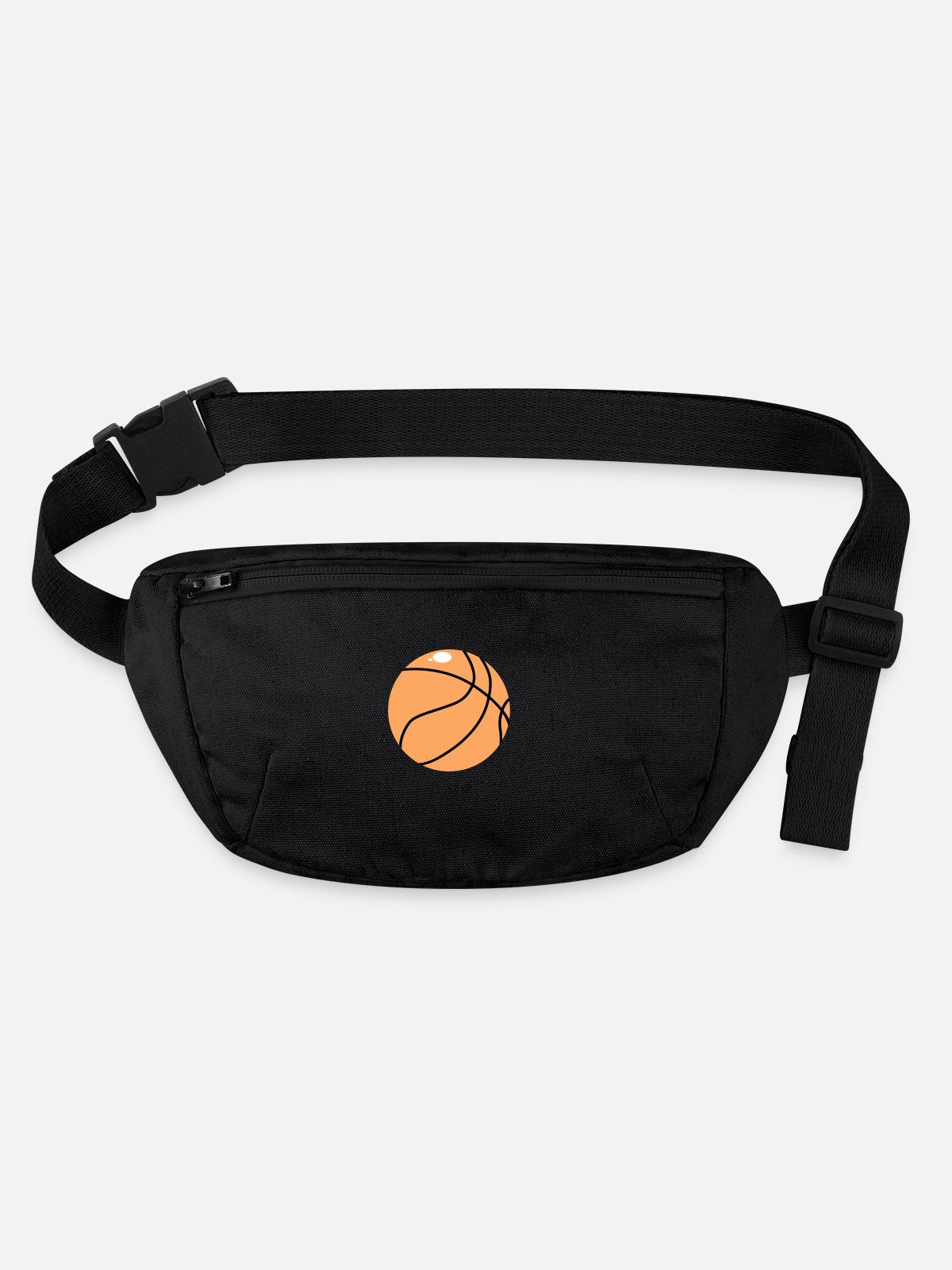 Basket-ball - Sac banane recyclé Stanley/Stella - noir - Devant