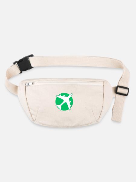 Air travel - Stanley/Stella recycled Hip Bag  - natural - Front