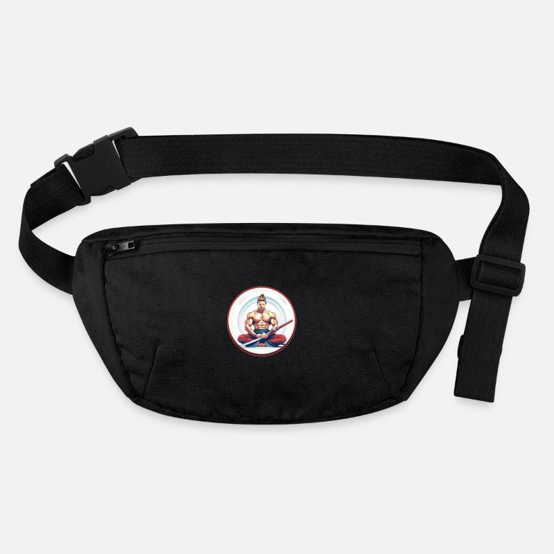 Meditierender Samurai mit Katana Stanley/Stella recycelte Gürteltasche