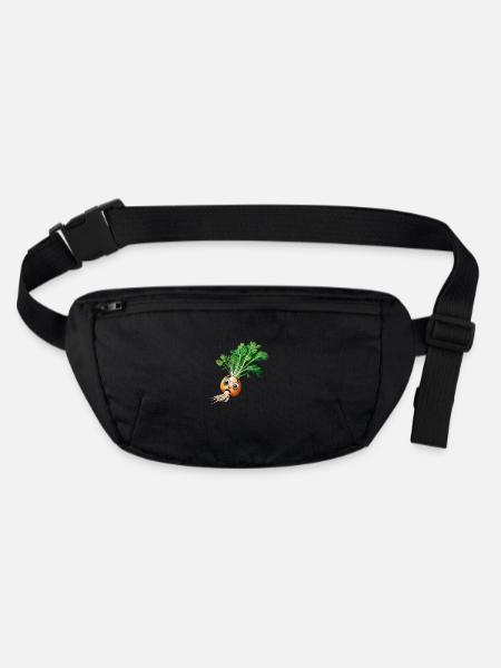 Turnips Garden Gardening Vegetables Hobby Gardeners - Stanley/Stella recycled Hip Bag  - black - Front