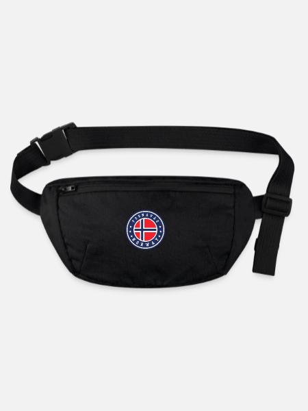 Fosnavåg Norvège - Sac banane recyclé Stanley/Stella - noir - Devant