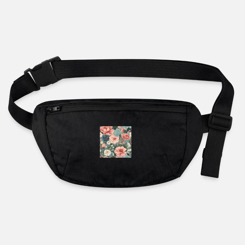 Spring Summer Blooming Floral Pattern Stanley/Stella recycled Hip Bag 