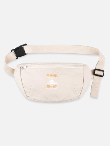 Bauer Farmer Protest - Stanley/Stella recycled Hip Bag  - natural - Front