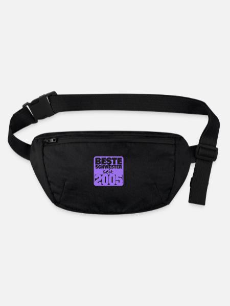 2005 - Stanley/Stella recycelte Gürteltasche - Schwarz - Vorne