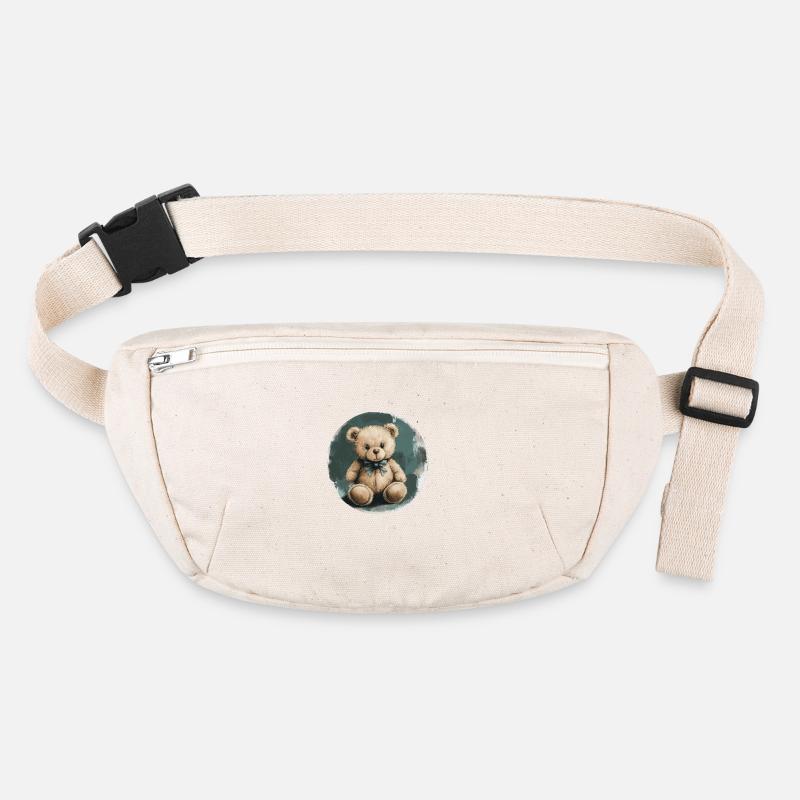 Ours en peluche élégant : Nostalgie câline ! Sac banane recyclé Stanley/Stella