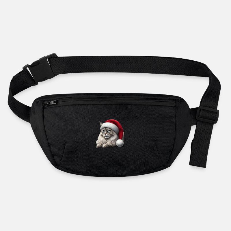 Chat de Noël Sac banane recyclé Stanley/Stella