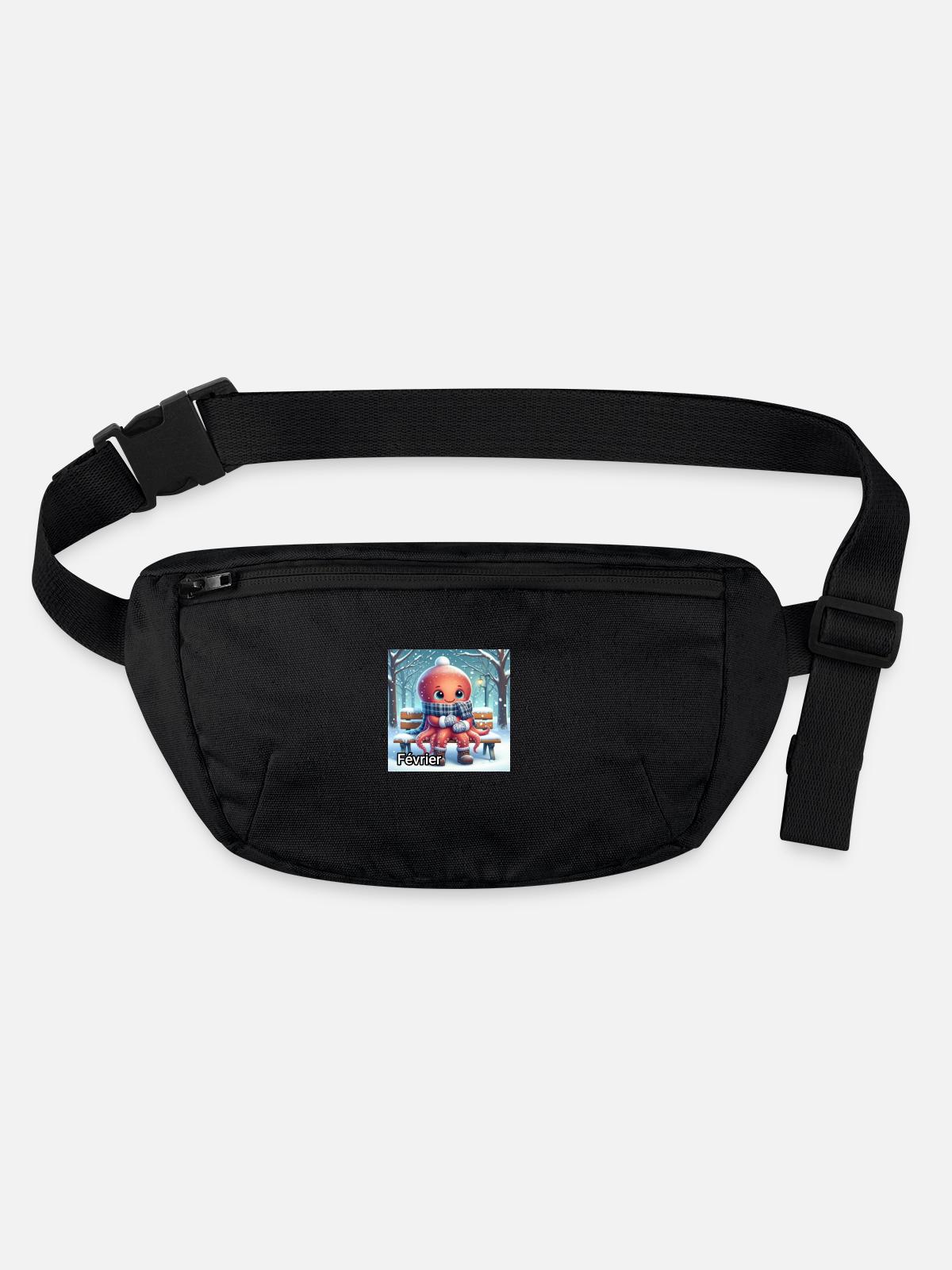 FEV - Sac banane recyclé Stanley/Stella - noir - Devant