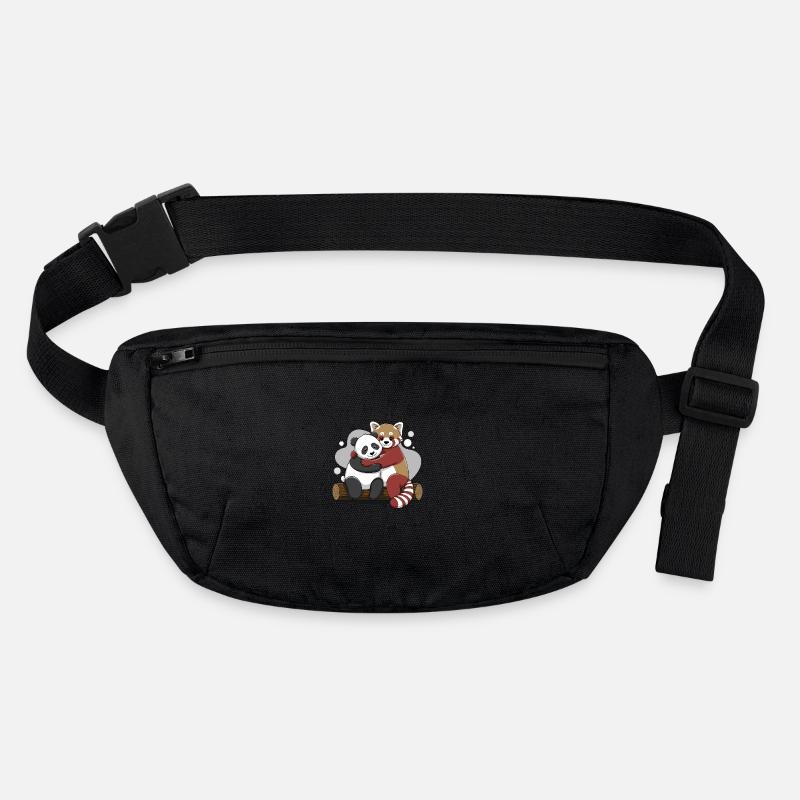 Valentine's Day Panda Bear and Red Panda Shirt Stanley/Stella recycled Hip Bag 