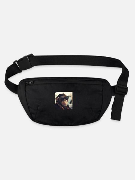 Cool Ape - Stanley/Stella recycelte Gürteltasche - Schwarz - Vorne