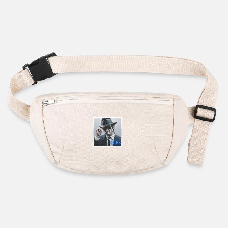 Blues brother mit Hut und Zigarette Stanley/Stella recycelte Gürteltasche