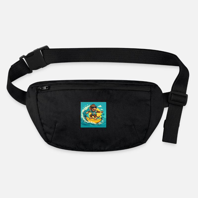 Singe Surfeur – Banana Vibes Tropicales Sac banane recyclé Stanley/Stella