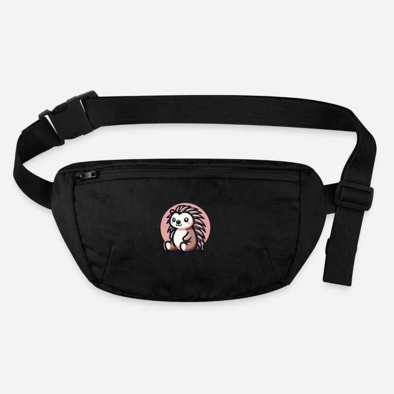 Hérisson fond rose Sac banane recyclé Stanley/Stella