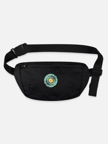 OG Vinyl | Streetart Stencil Style - Stanley/Stella recycled Hip Bag  - black - Front