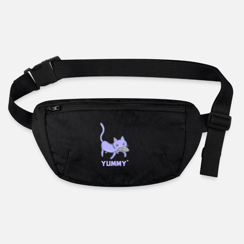 Chat et poisson - dent sucrée Sac banane recyclé Stanley/Stella