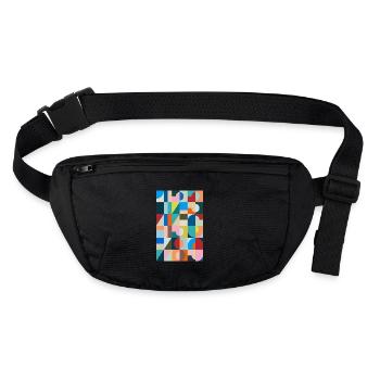 Numbers, digits, numbers - Stanley/Stella recycled Hip Bag  - black - Front