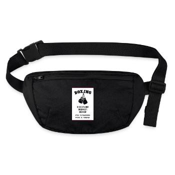 Boxing, Boxer - Stanley/Stella recycled Hip Bag  - black - Front