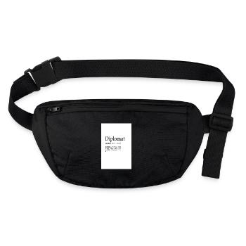 Diplomat - Stanley/Stella recycled Hip Bag  - black - Front