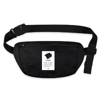 Zodiac sign Aries - Stanley/Stella recycled Hip Bag  - black - Front