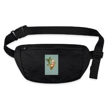 Apples on the branch - Stanley/Stella recycled Hip Bag  - black - Front
