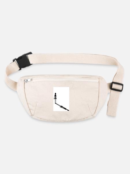 The Shadow Man - Stanley/Stella recycled Hip Bag  - natural - Front