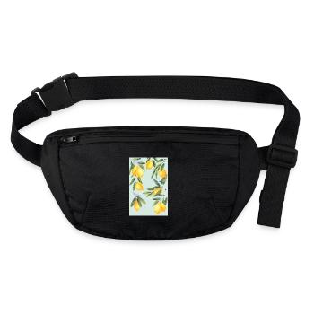Zitronen - Stanley/Stella recycelte Gürteltasche - Schwarz - Vorne