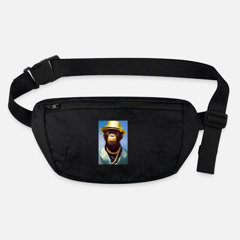 Singe cool avec chaîne en or Sac banane recyclé Stanley/Stella