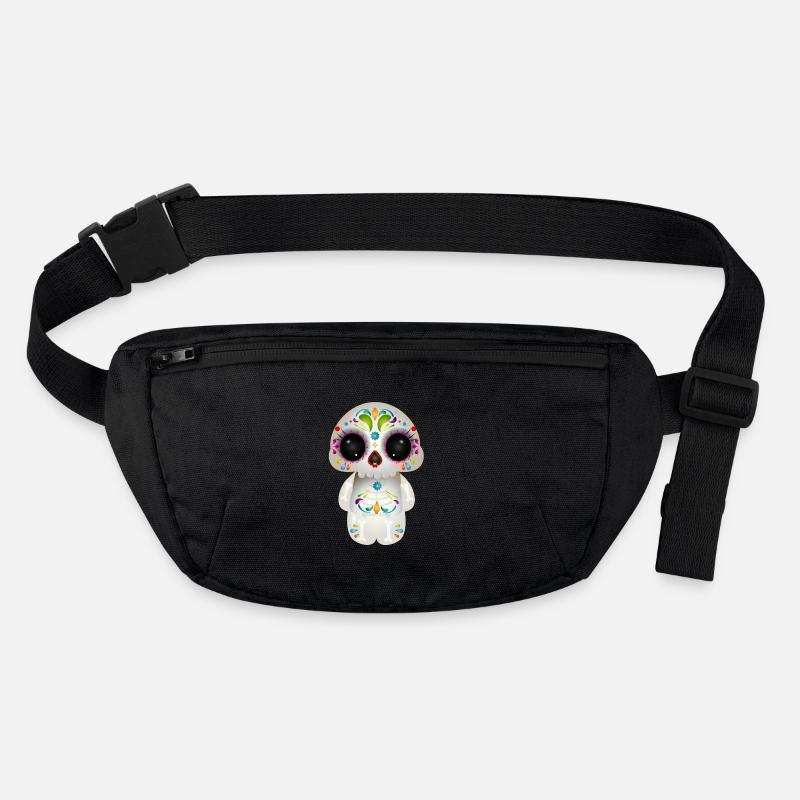 cute sugar skull with colorful ornaments Stanley/Stella recycled Hip Bag 