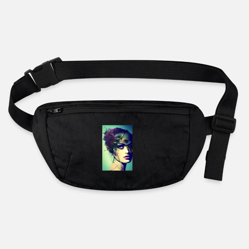 Abstrakte Gesichts Kunst Stanley/Stella recycelte Gürteltasche