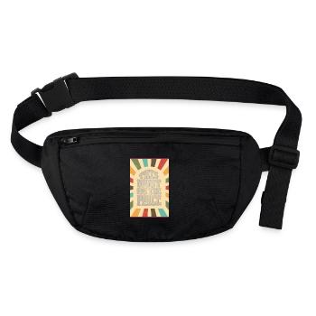 This must be the place - Stanley/Stella recycled Hip Bag  - black - Front