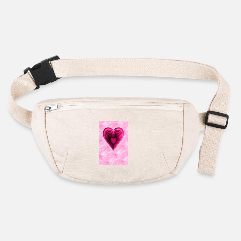 Coeur rose Sac banane recyclé Stanley/Stella