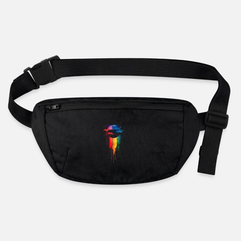 Subtil et cool Dripping Pride drapeau arc en ciel Design Sac banane recyclé Stanley/Stella