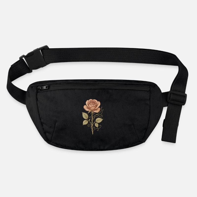 Rote Rose Vintage Stanley/Stella recycelte Gürteltasche