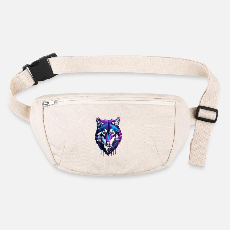 Masterpiece - Cyber Wolf Head Paint Stanley/Stella recycled Hip Bag 