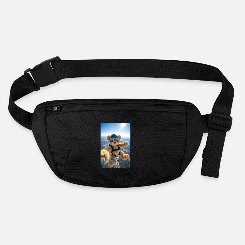 Bear Parachuting Adventure Stanley/Stella recycled Hip Bag 
