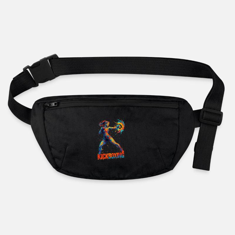 Kickboxerin cool abstrakt Power Kickboxen Geschenk Stanley/Stella recycelte Gürteltasche