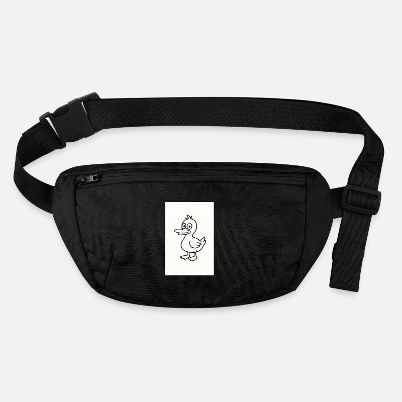 Whimsical Duck Line Sketch Stanley/Stella recycled Hip Bag 