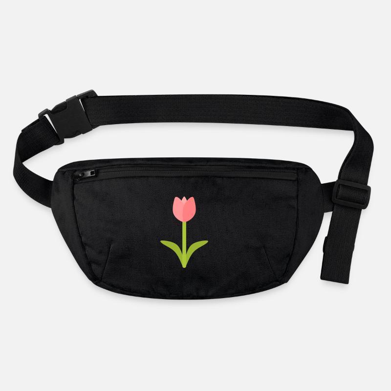 Silhouette de tulipe en fleurs Sac banane recyclé Stanley/Stella