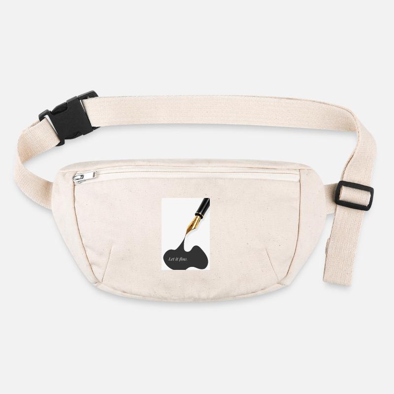 Let it flow minimalist poster pen holder art Stanley/Stella recycled Hip Bag 