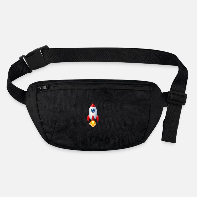 Design rétro Rocket joyeux Sac banane recyclé Stanley/Stella